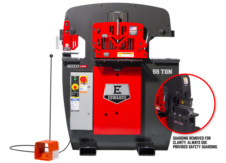 55 Ton Ironworker 3 Phase, 208 Volt, PowerLink, 10