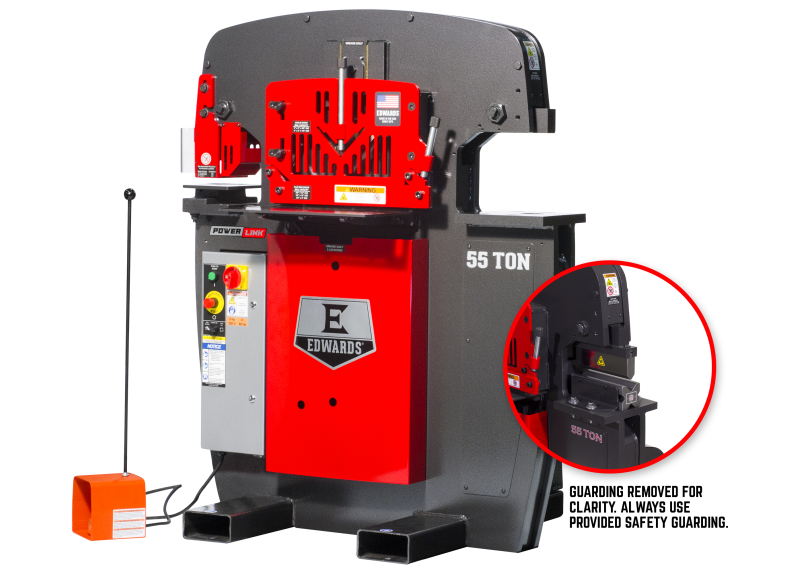 55 Ton Ironworker 3 Phase, 208 Volt, PowerLink, 10