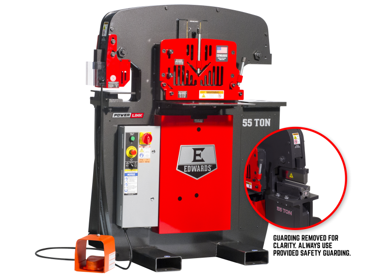 55 Ton Ironworker 3 Phase, 230 Volt, PowerLink, 10