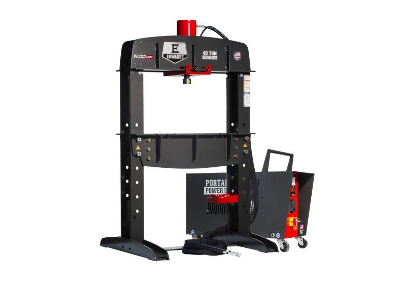 Edwards Ironworkers 40 Ton Hydraulic Shop Press & Power Unit
