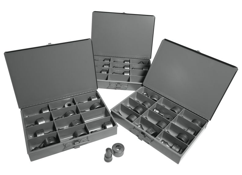 32 Piece Round Punch & Die Set with Storage Cases
