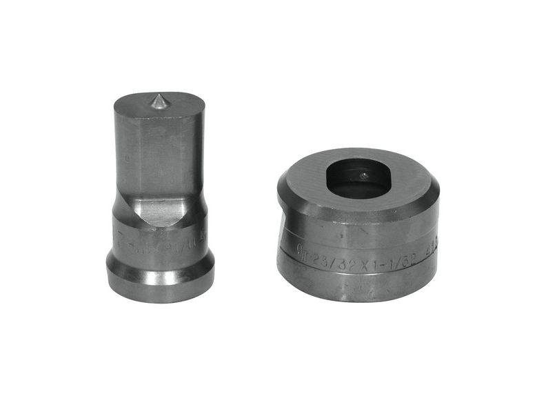 11/16 x 1-1/16 Oblong Punch & Die Set With Key-Way - (PDOB11/16X1-1/16)
