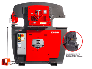 100 Ton Ironworker 230V, 3Ph, PowerLink, 10" Brake & 2 LED Lights