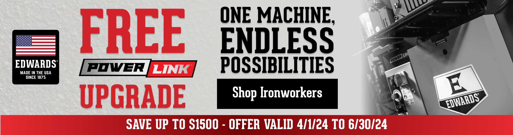 Edwards Manufacturing Hydraulic Ironworker Machines for Sale